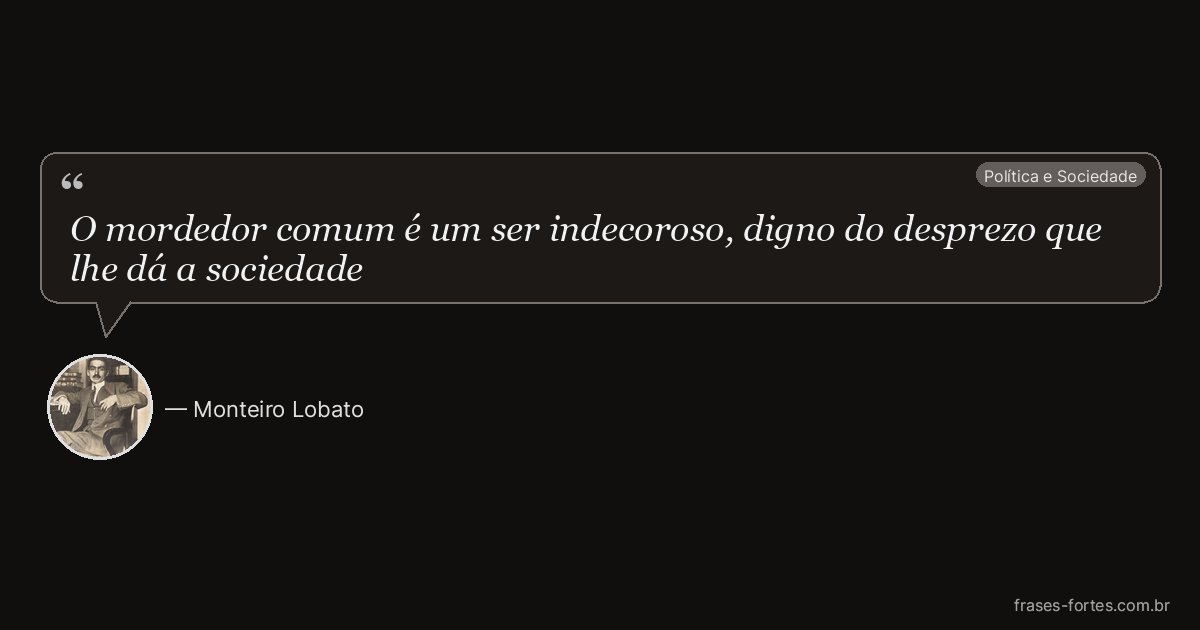 Frase de Monteiro Lobato