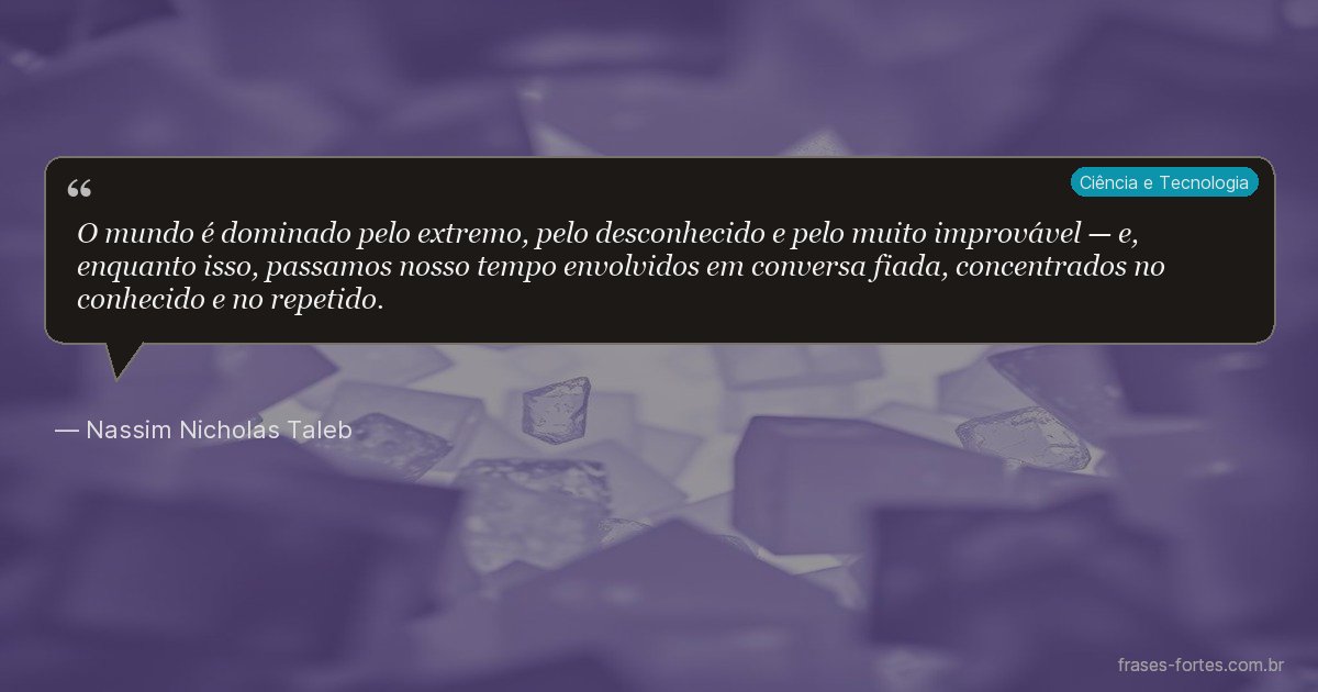 Frase de Nassim Nicholas Taleb