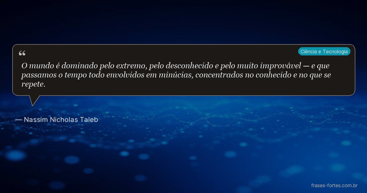 Frase de Nassim Nicholas Taleb