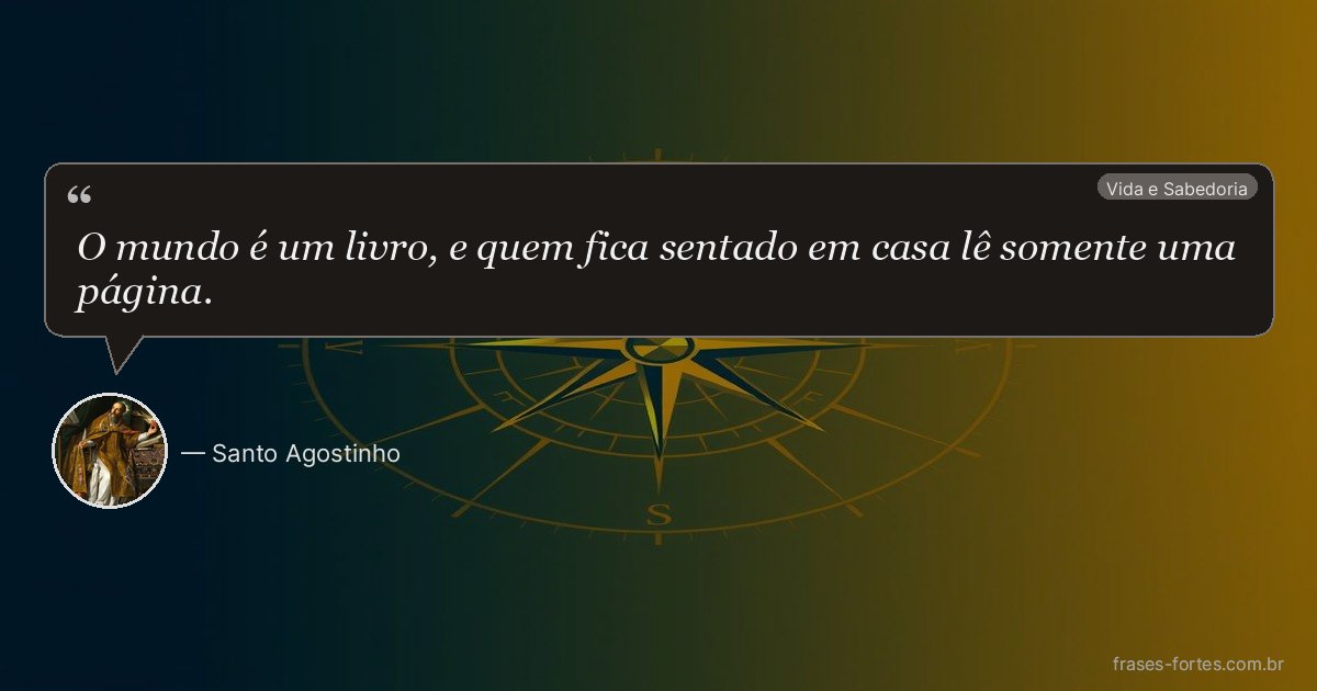 Frase de Santo Agostinho