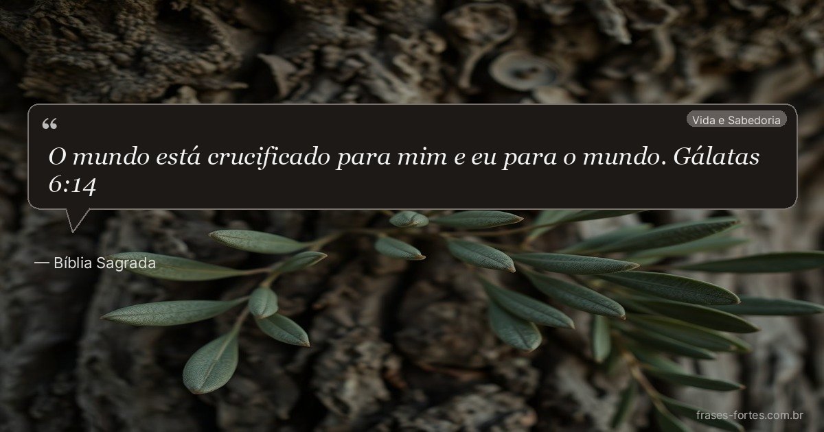 Frase de Bíblia Sagrada