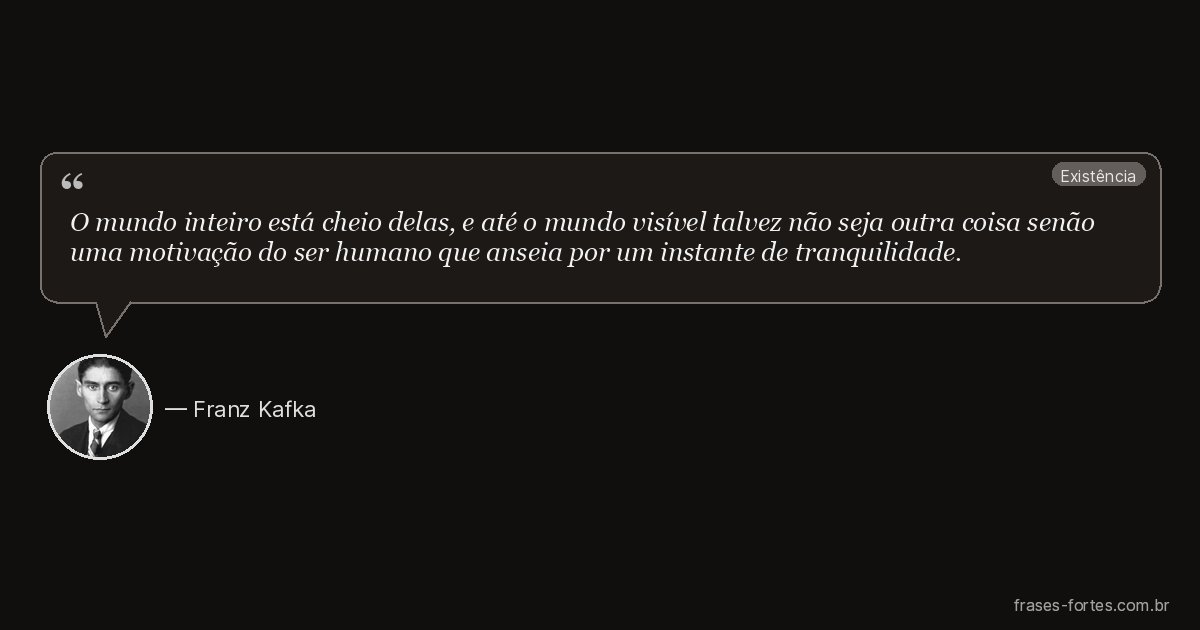 Frase de Franz Kafka