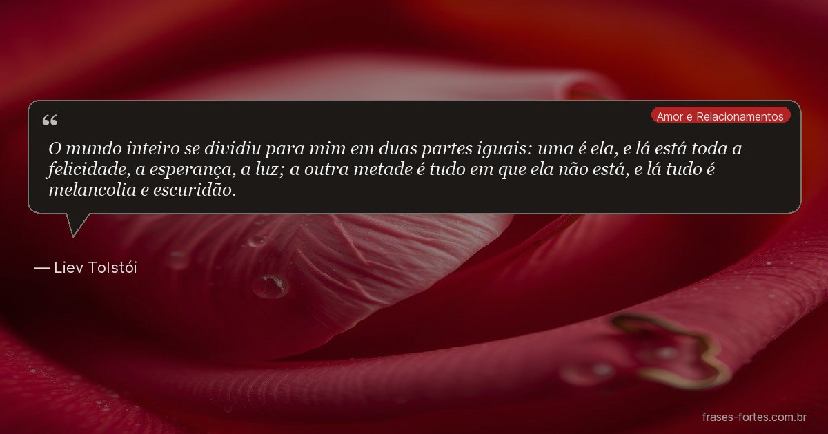 Frase de Liev Tolstói