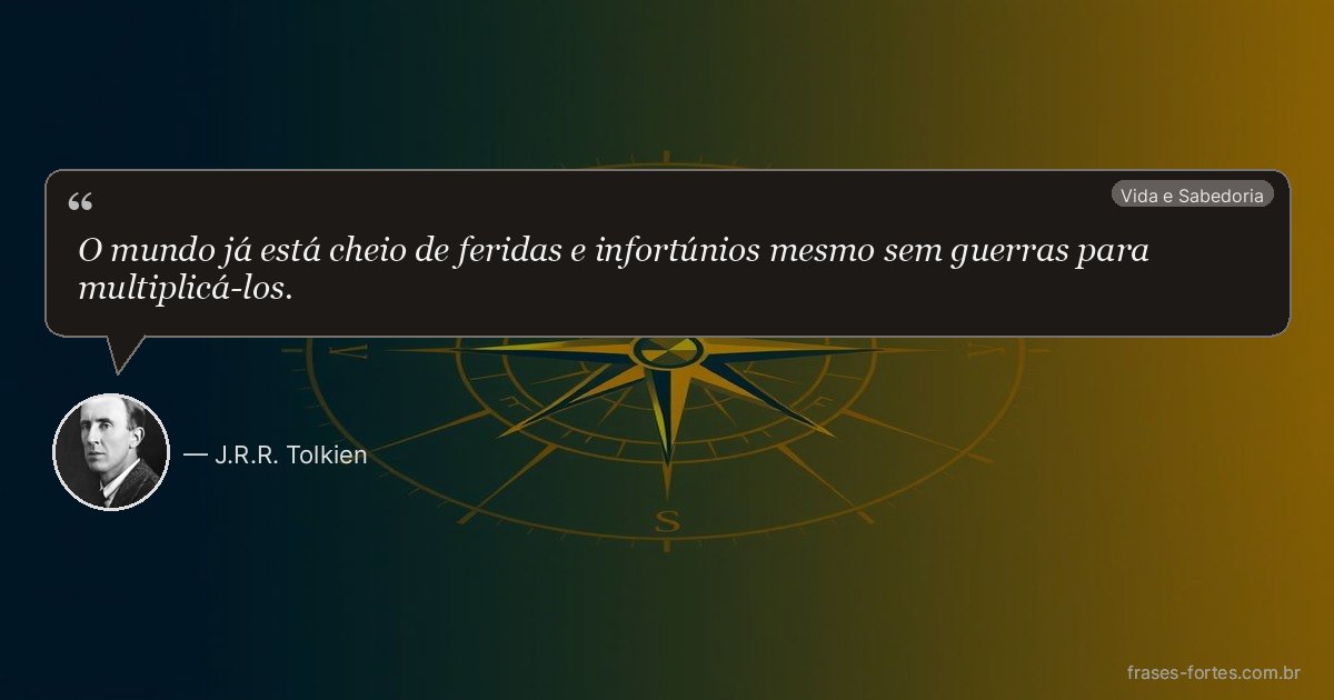 Frase de J.R.R. Tolkien