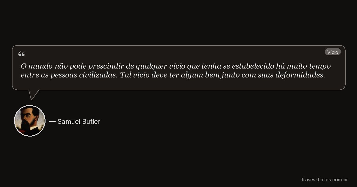 Frase de Samuel Butler
