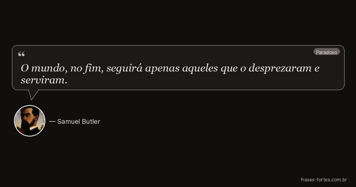 Frase de Samuel Butler