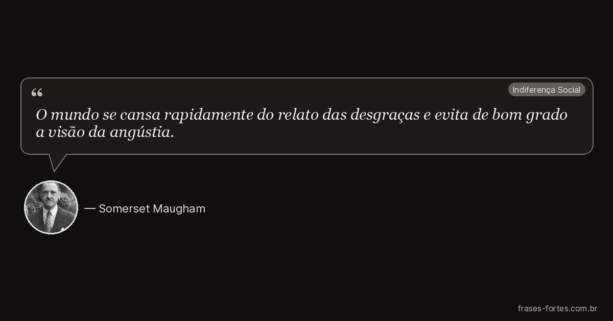Frase de Somerset Maugham