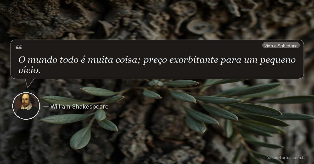 Frase de William Shakespeare