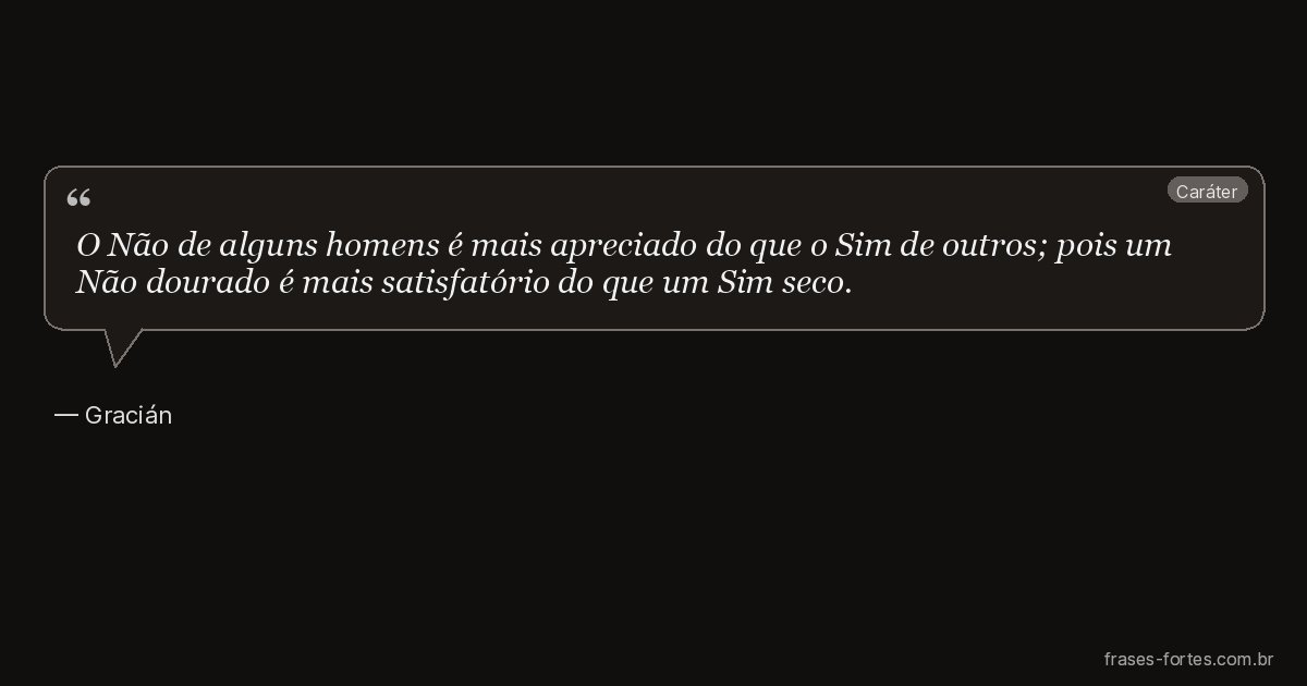 Frase de Gracián