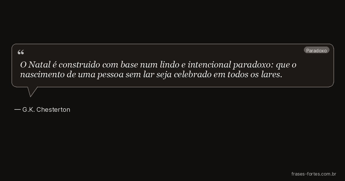 Frase de G.K. Chesterton
