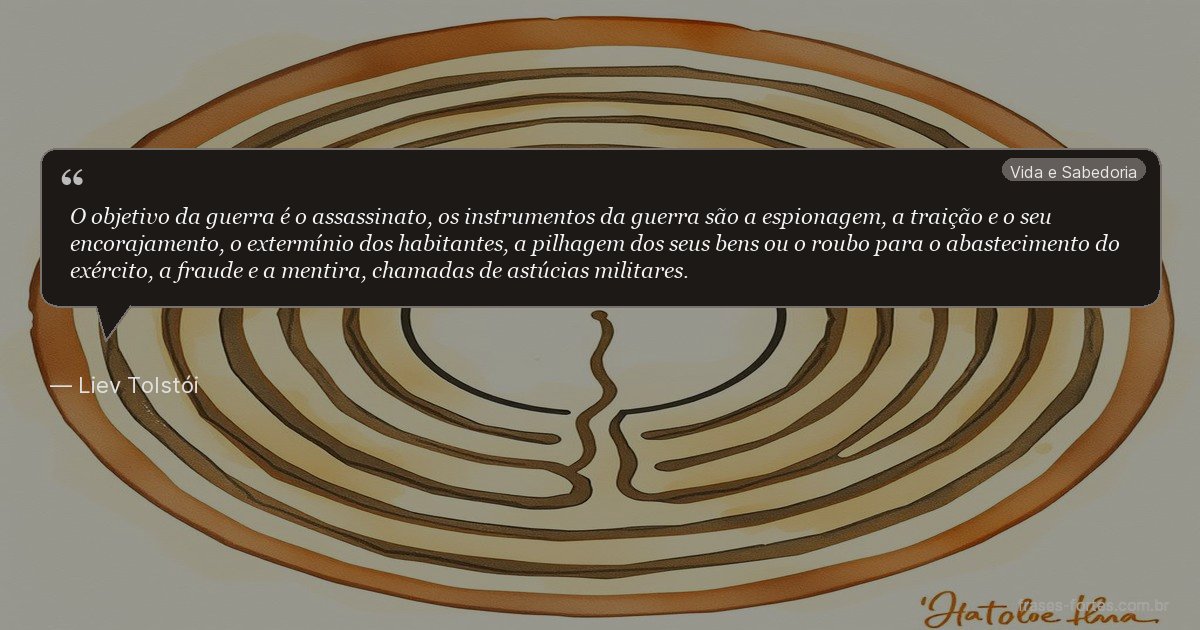 Frase de Liev Tolstói