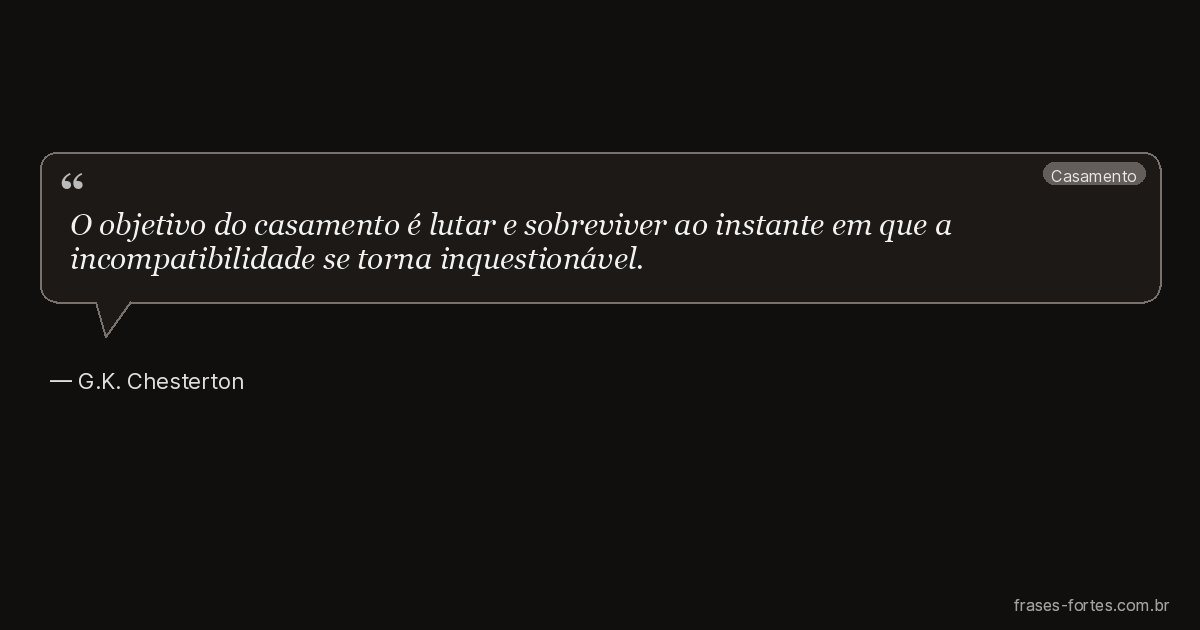 Frase de G.K. Chesterton