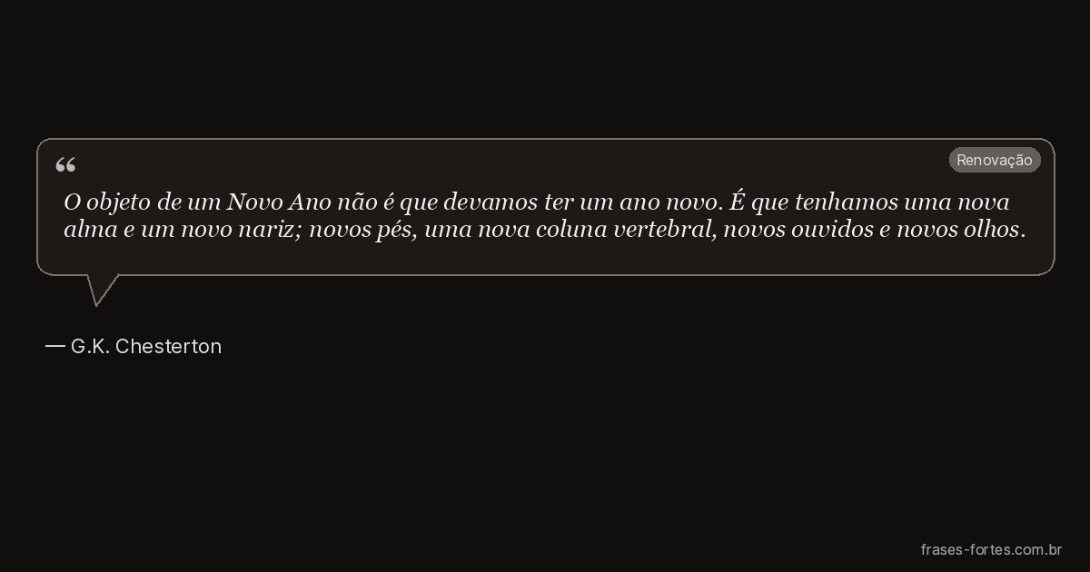 Frase de G.K. Chesterton