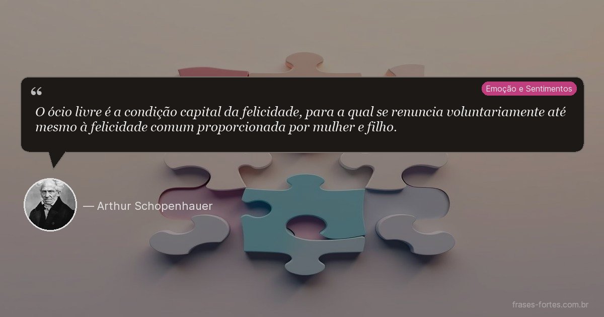 Frase de Arthur Schopenhauer