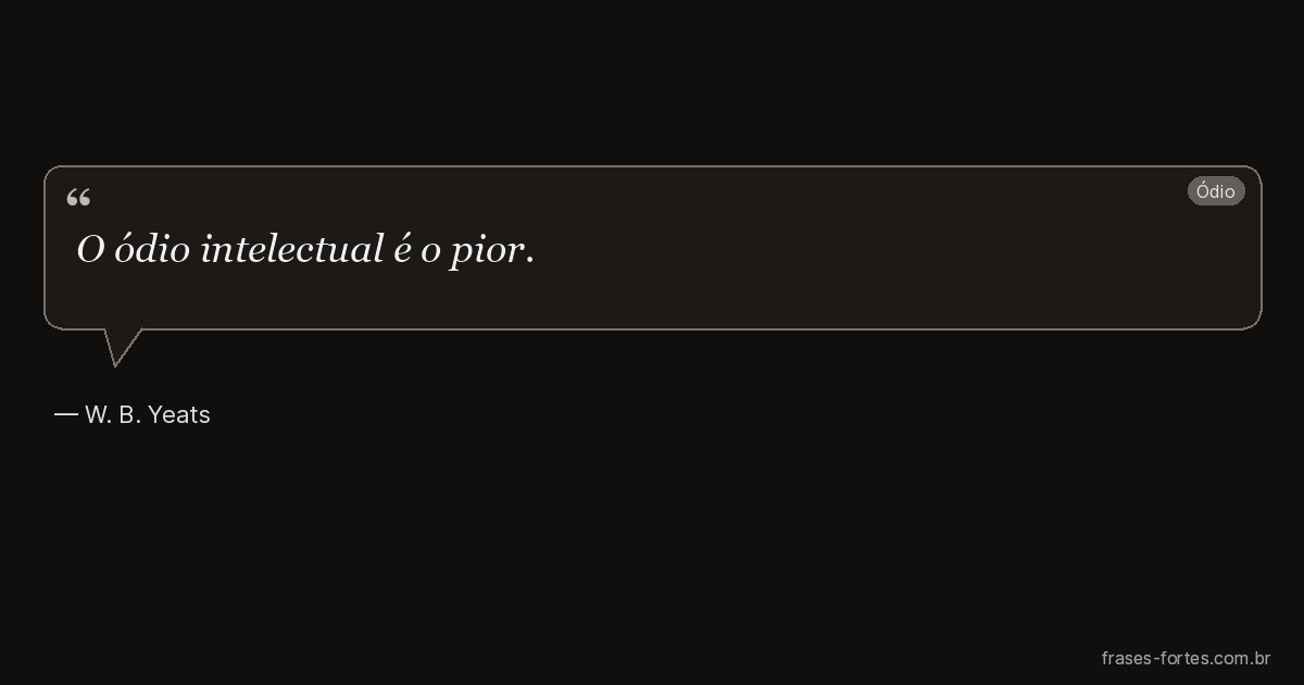 Frase de W. B. Yeats