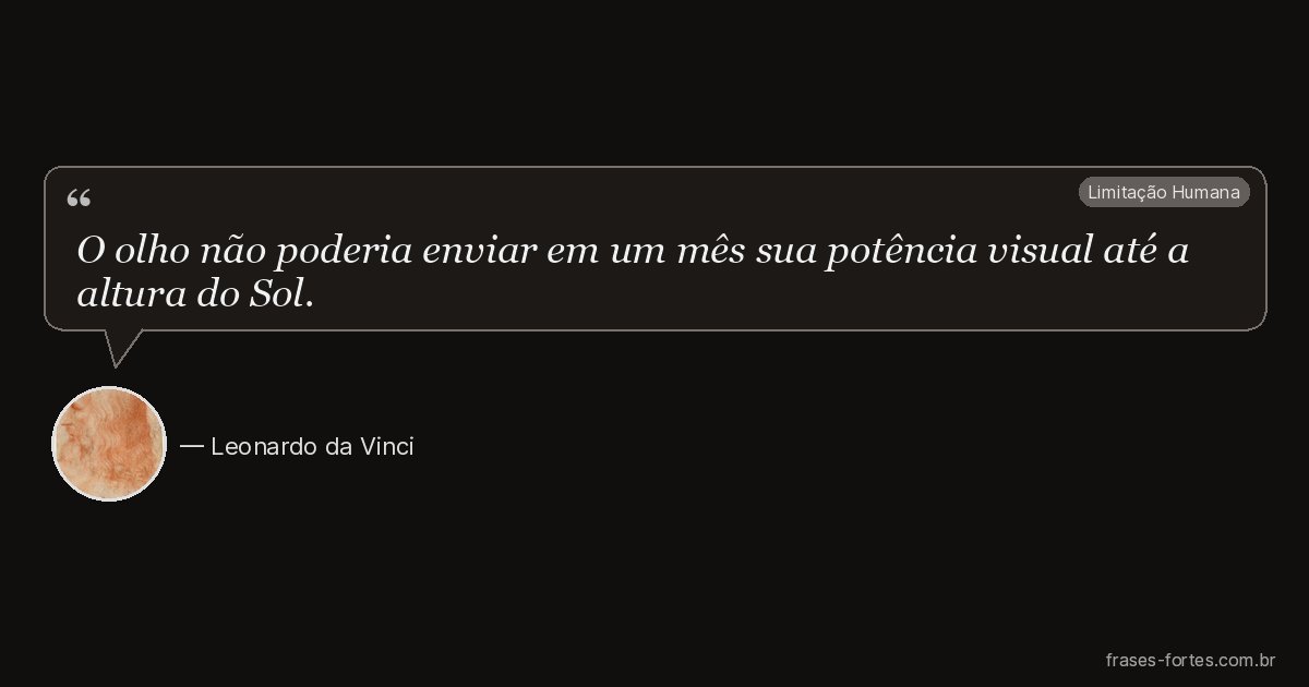 Frase de Leonardo da Vinci