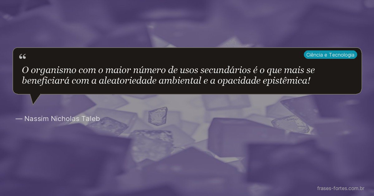 Frase de Nassim Nicholas Taleb