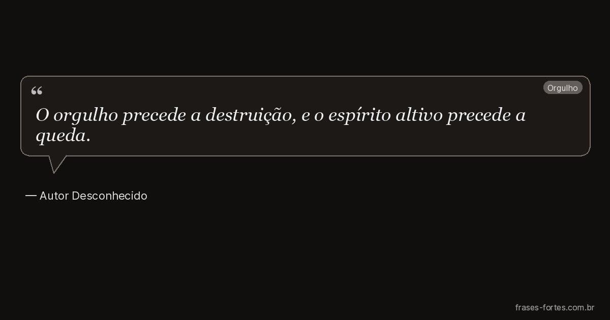 Frase de Autor Desconhecido