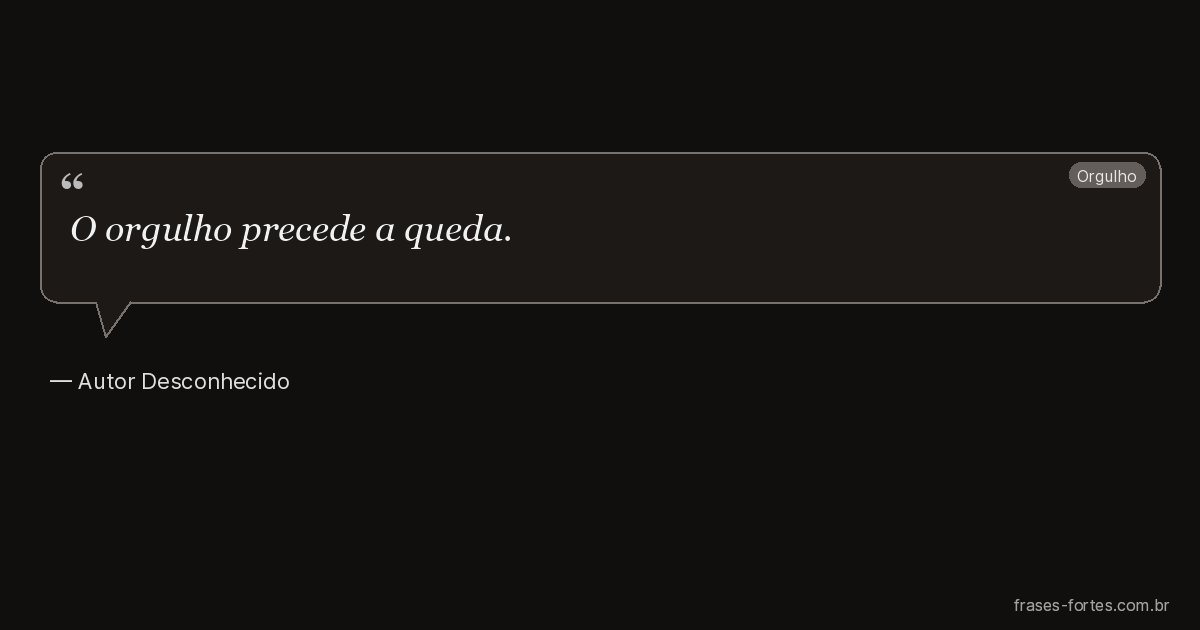 Frase de Autor Desconhecido