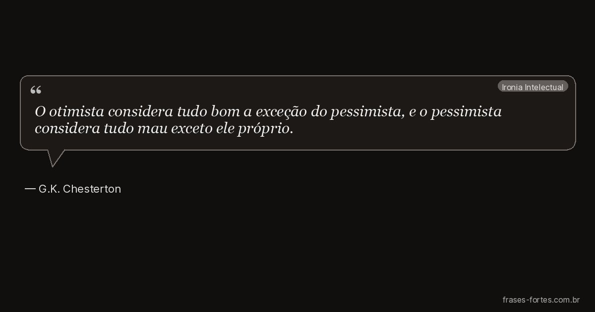 Frase de G.K. Chesterton