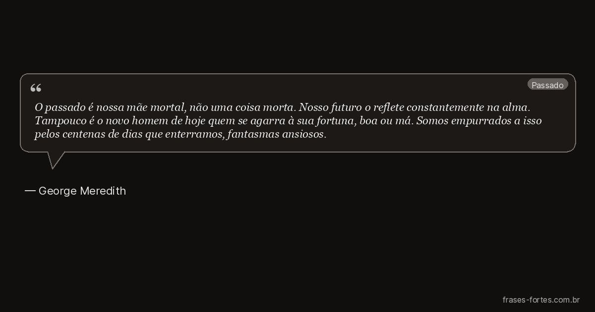 Frase de George Meredith