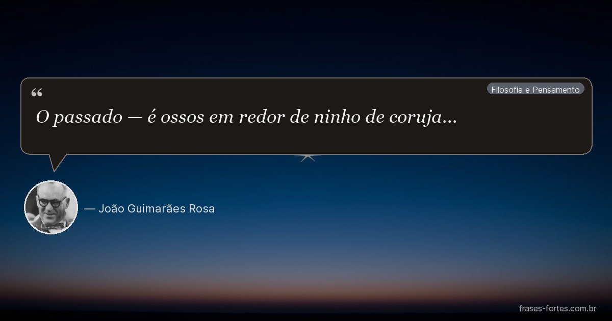 Frase de João Guimarães Rosa