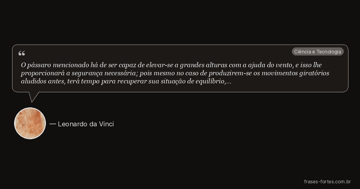 Frase de Leonardo da Vinci