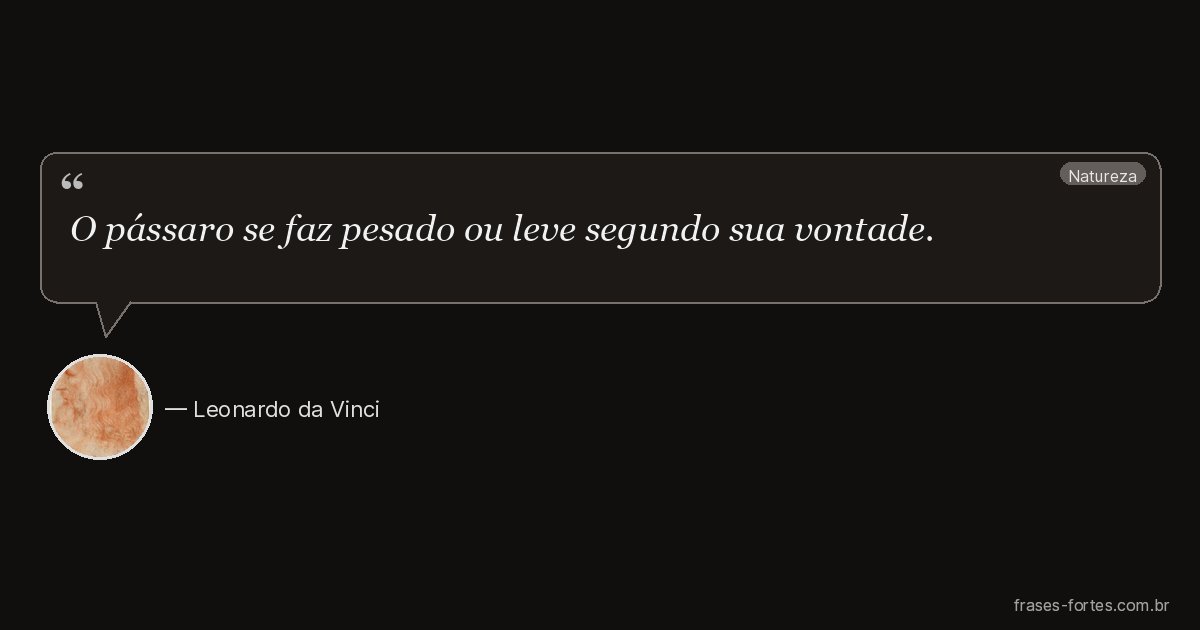 Frase de Leonardo da Vinci