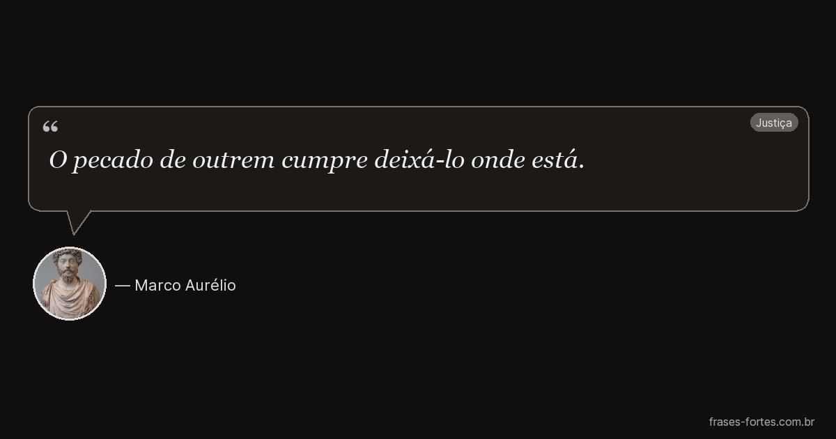 Frase de Marco Aurélio