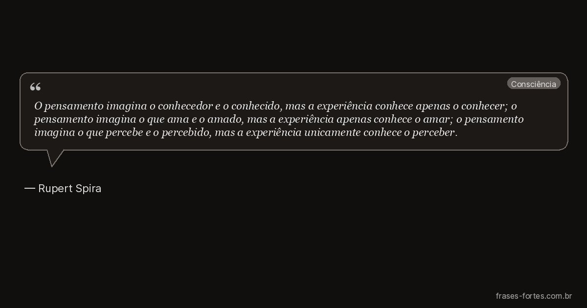 Frase de Rupert Spira