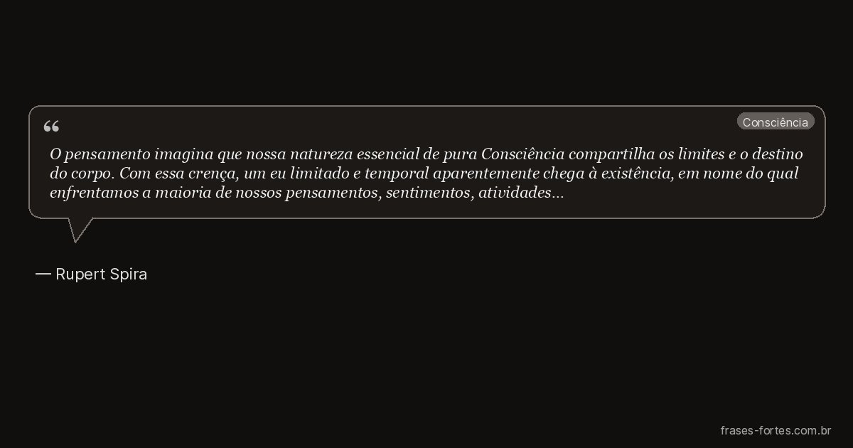 Frase de Rupert Spira