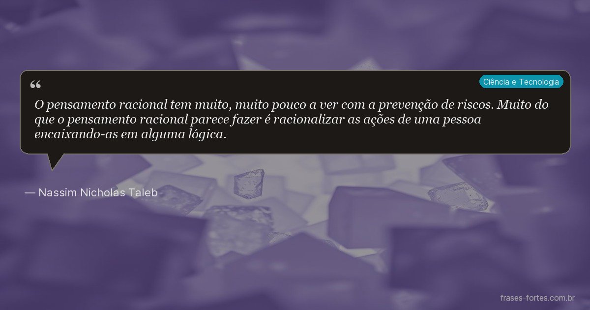 Frase de Nassim Nicholas Taleb