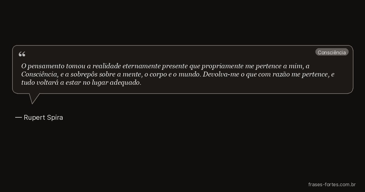Frase de Rupert Spira