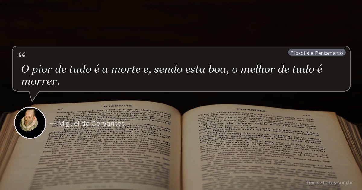 Frase de Miguel de Cervantes