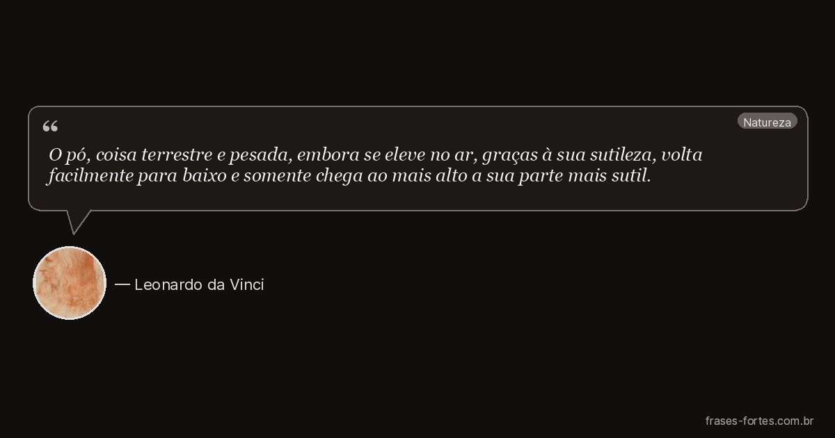 Frase de Leonardo da Vinci
