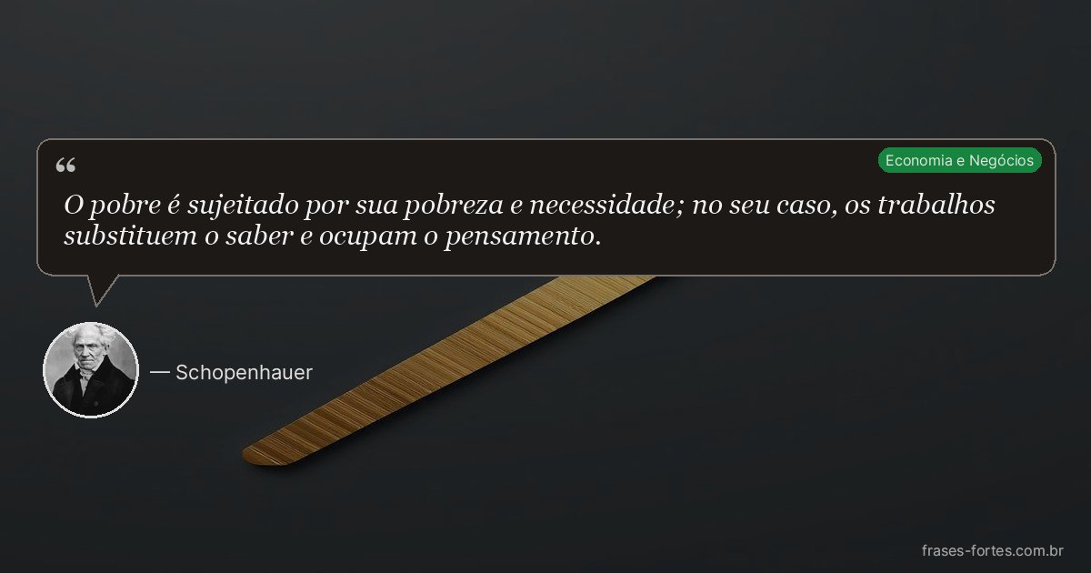 Frase de Schopenhauer