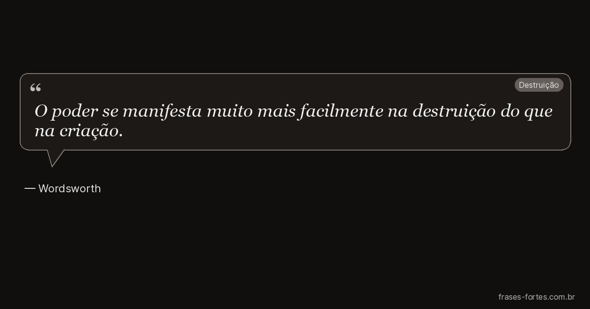 Frase de Wordsworth