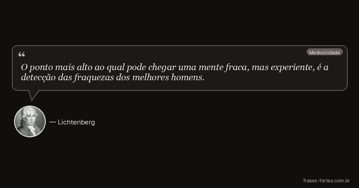 Frase de Lichtenberg
