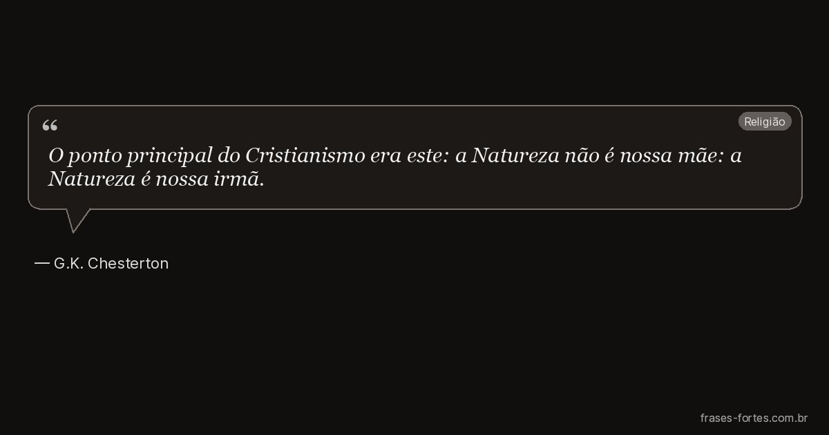 Frase de G.K. Chesterton