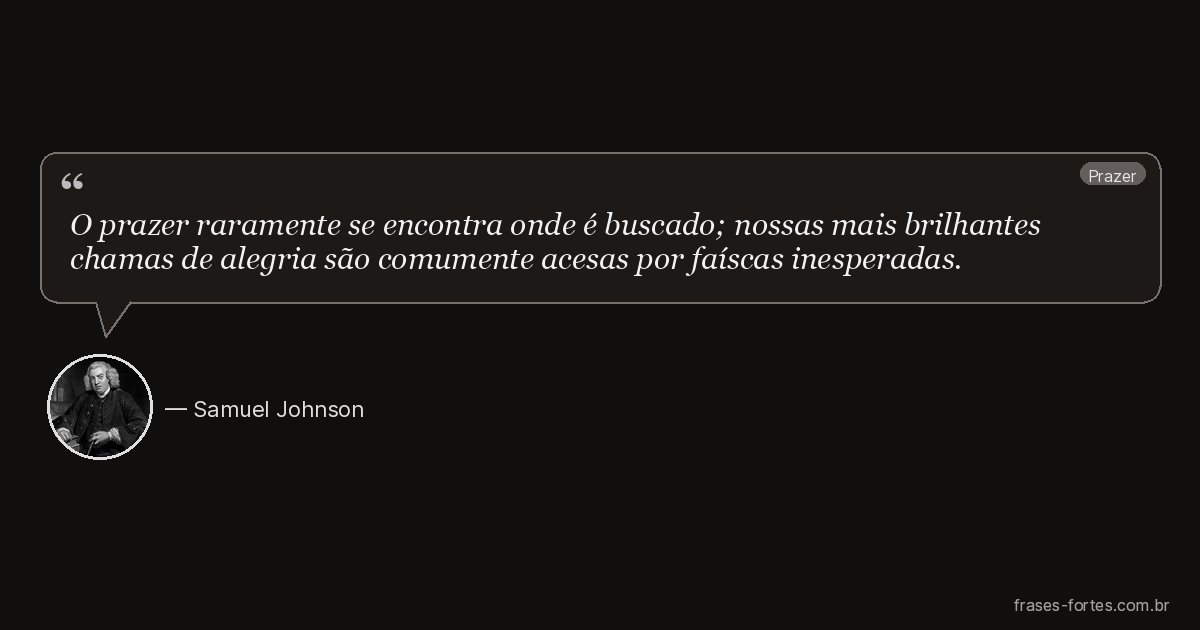 Frase de Samuel Johnson