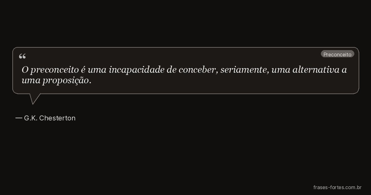 Frase de G.K. Chesterton