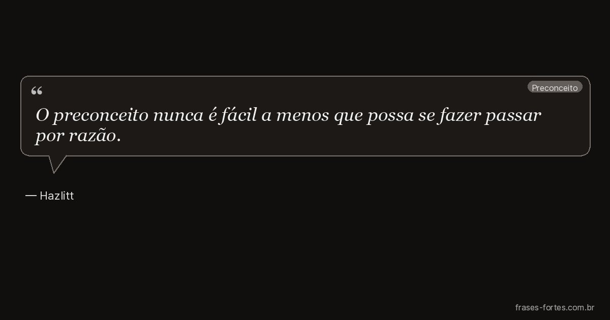 Frase de Hazlitt