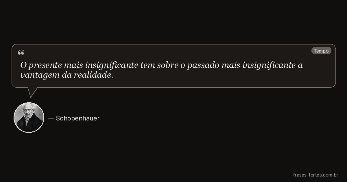 Frase de Schopenhauer