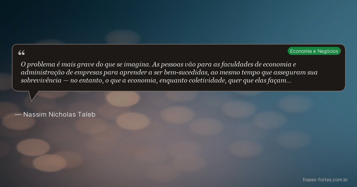Frase de Nassim Nicholas Taleb