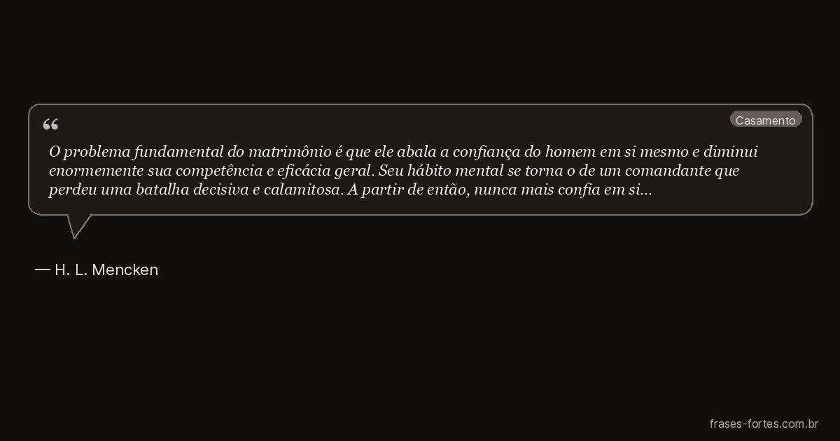 Frase de H. L. Mencken
