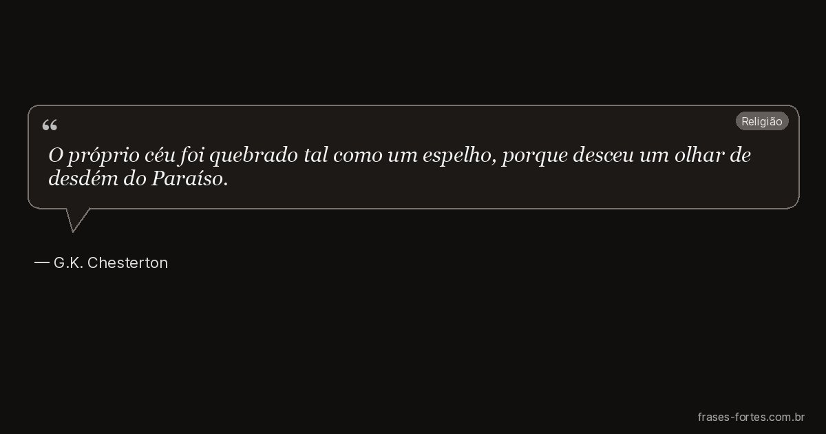 Frase de G.K. Chesterton