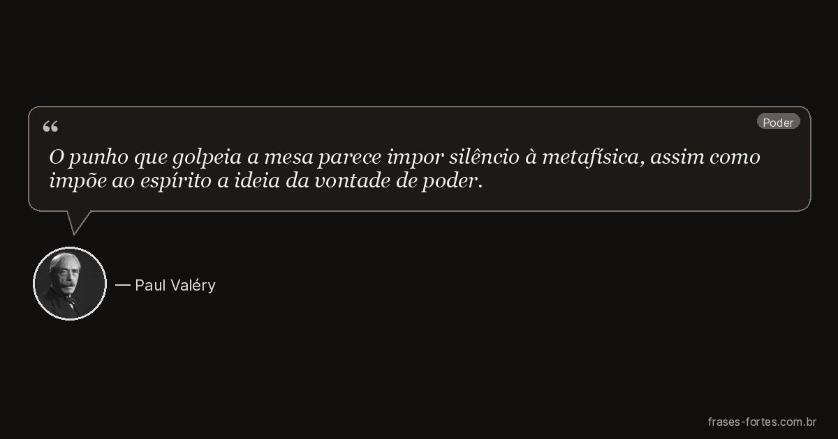 Frase de Paul Valéry