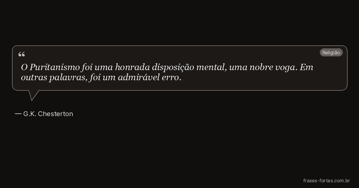 Frase de G.K. Chesterton