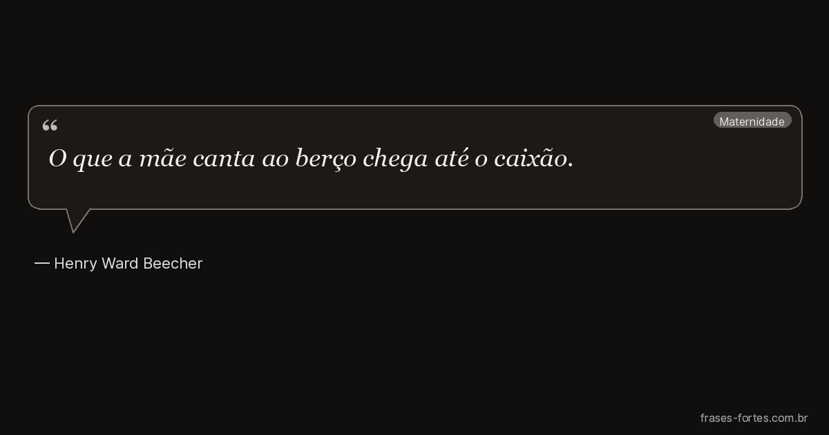 Frase de Henry Ward Beecher