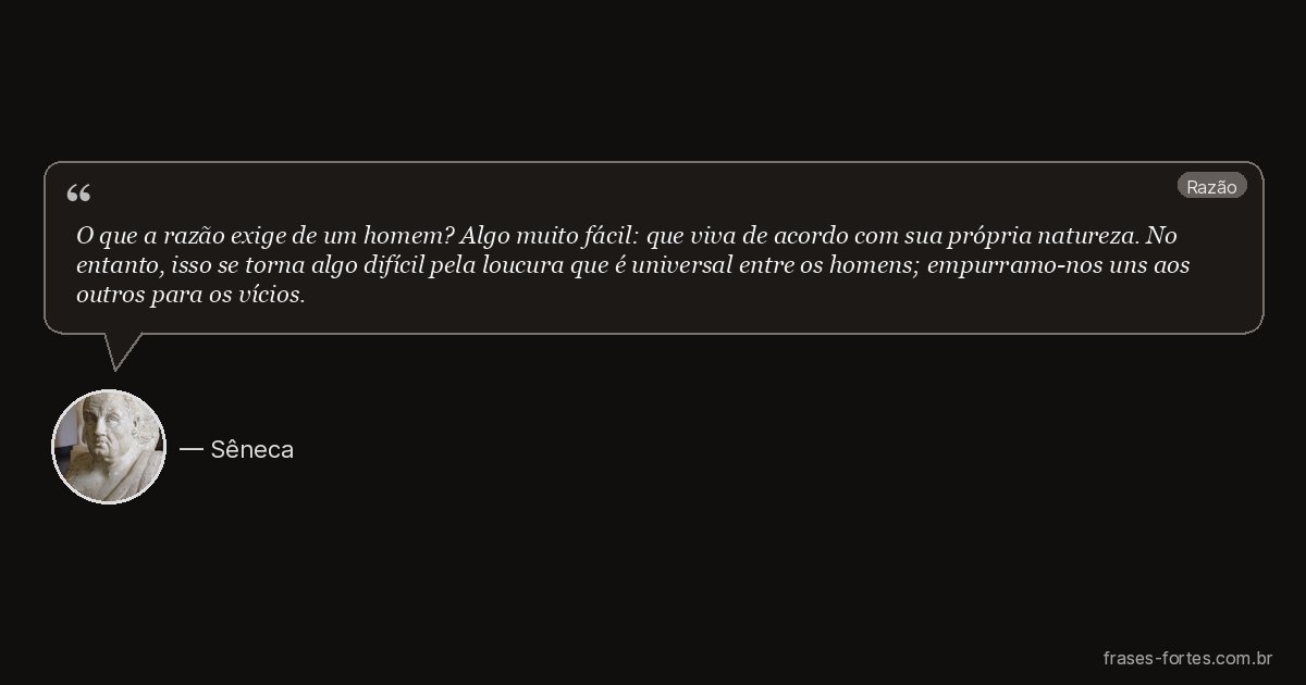 Frase de Sêneca